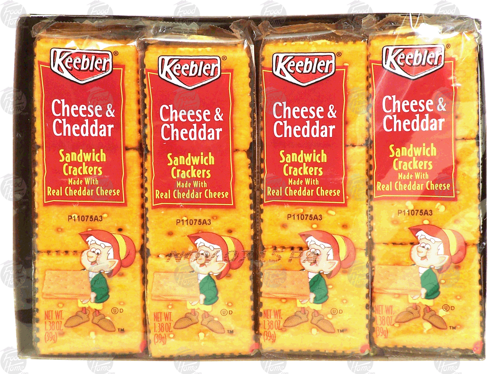 Keebler  cheese & cheddar sandwich crackers, 8-count Full-Size Picture